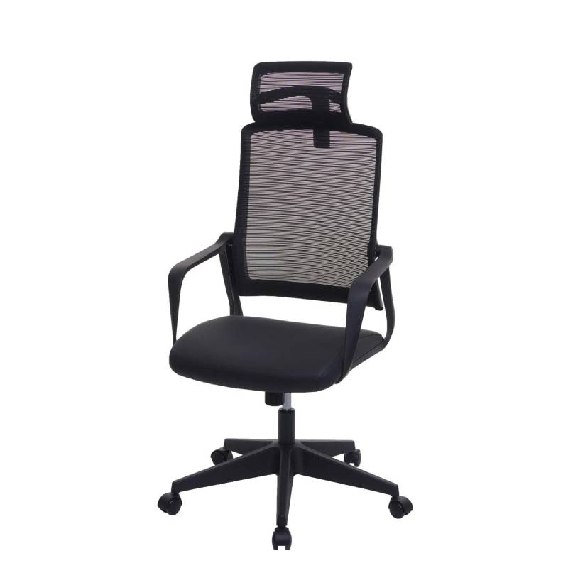 Proregal Bürostuhl HxBxT 128x64x66 cm Sitzhöhe 44cm Ergonomisch Kopfstütze Kunstleder Schwarz Drehstuhl Schreibtischstuhl Proregal Bürostuhl HxBxT 128x64x66 cm Sitzhöhe 44cm Ergonomisch Kopfstütze Kunstleder Schwarz Drehstuhl Schreibtischstuhl von PROREGAL