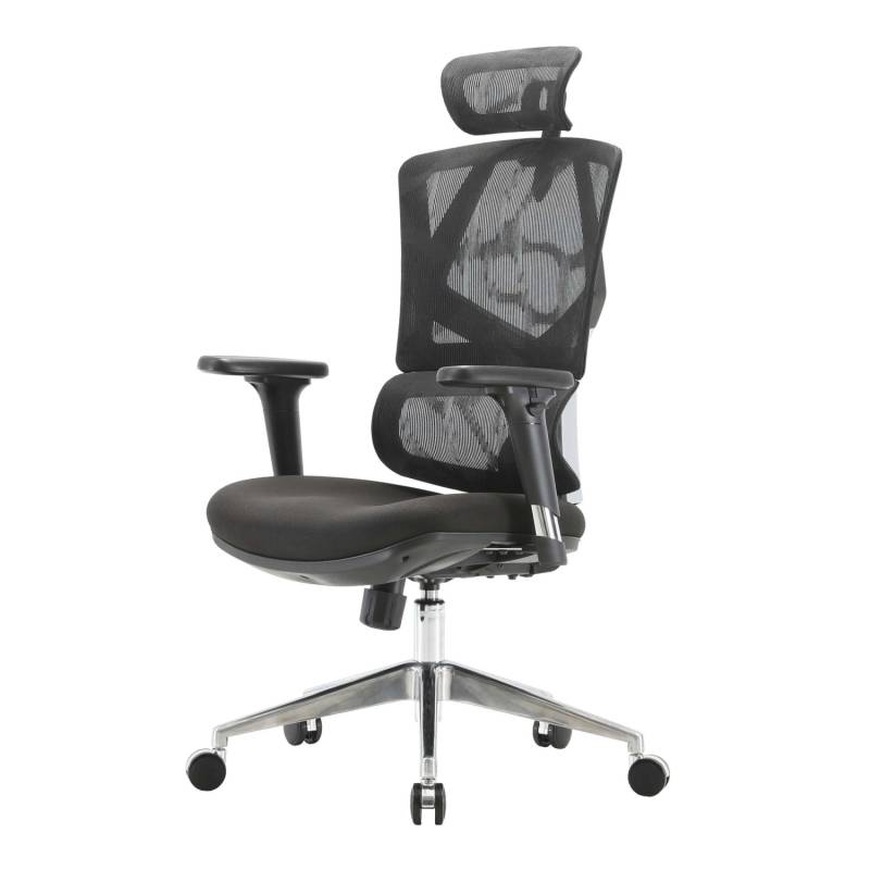 Proregal Bürostuhl HxBxT 136x66x95 cm Sitzhöhe 43cm Lordosenstütze Hohe Rückenlehne 3D-Armlehnen Gepolstert Schwarz Schreibtischstuhl Ergonomisch Proregal Bürostuhl HxBxT 136x66x95 cm Sitzhöhe 43cm Lordosenstütze Hohe Rückenlehne 3D-Armlehnen Gepolstert Schwarz Schreibtischstuhl Ergonomisch von PROREGAL