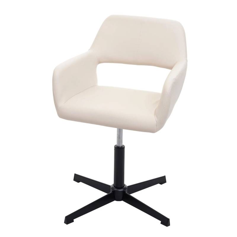 Proregal Homeoffice-Bürostuhl HxBxT 89x65x65 cm Sitzhöhe 45cm Wohnraum-Schreibtischstuhl + Esszimmerstuhl Kunstleder Creme Fuß Schwarz Proregal Homeoffice-Bürostuhl HxBxT 89x65x65 cm Sitzhöhe 45cm Wohnraum-Schreibtischstuhl + Esszimmerstuhl Kunstleder Creme Fuß Schwarz von PROREGAL