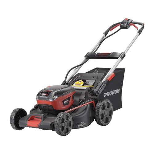 PRORUN 60V 21 Zoll Stahldeck Bürstenloser schnurloser selbstfahrender Rasenmäher mit 5,0 Ah Akku und Ladegerät PLM16021SP PRORUN 60V 21 Zoll Stahldeck Bürstenloser schnurloser selbstfahrender Rasenmäher mit 5,0 Ah Akku und Ladegerät PLM16021SP von PRORUN