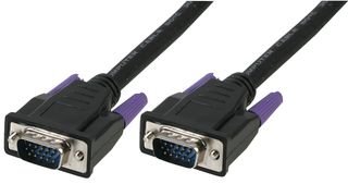 Monitorkabel, 15-polig, SVGA-Stecker auf Stecker, 1 m, Schwarz Monitorkabel, 15-polig, SVGA-Stecker auf Stecker, 1 m, Schwarz von PROSIGNAL