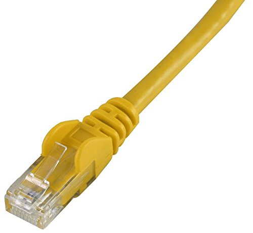 Pro Signal Ethernet-Patchkabel (Cat6, snagless, UTP, 0,2 m), Gelb von PROSIGNAL