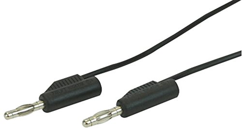 Pro Signal JR9235-0.5M BLACK-ROHS Black 4 mm Bananenstecker auf Stecker, 0,5 m von PROSIGNAL