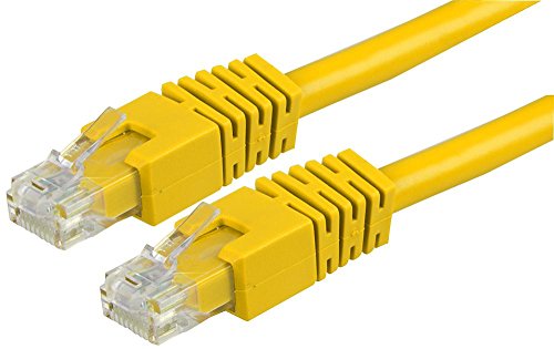 Pro Signal PS11160 Ethernet-Patchkabel, RJ45, Stecker auf Stecker, Cat6, UTP, 0,5 m, Gelb von PROSIGNAL