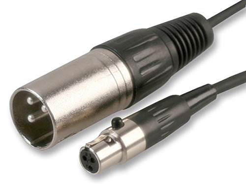 Pro Signal PSG02966 3-poliger XLR-Stecker auf Mini-XLR-Buchse, 6 m, Schwarz von PROSIGNAL