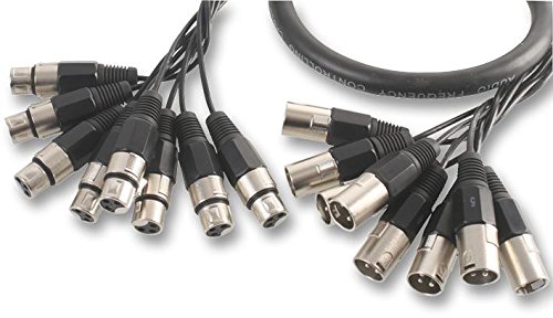 Pro Signal PSG08151 8-Wege-XLR-Stecker auf Buchse, 6 m, Schwarz von PROSIGNAL