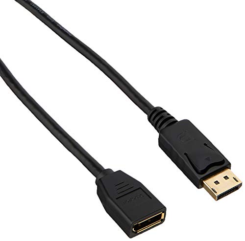 Pro Signal PSG90427 DisplayPort 1.2 Stecker auf Buchse, 3 m, Schwarz von PROSIGNAL