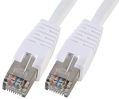 Pro Signal PSG90504 Ethernet-Patchkabel, RJ45 auf RJ45, Cat5e, S/FTP, 10 m, Weiß von PROSIGNAL