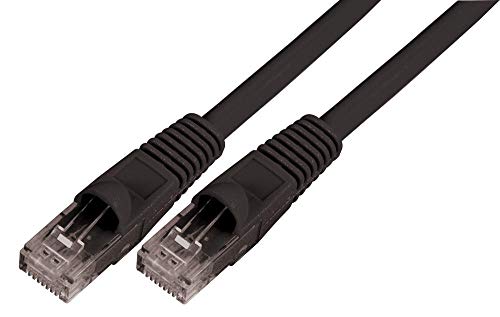 Pro Signal PSG91510 Cat6 UTP LSOH Ethernet-Patchkabel, Knickschutz, 1 m, Schwarz von PROSIGNAL