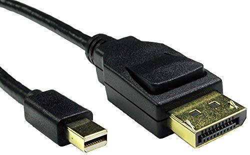 Pro Signal PSG91724 8K-Kabel Mini DisplayPort auf DisplayPort 1.4 Stecker auf Stecker, 2 m, Schwarz von PROSIGNAL