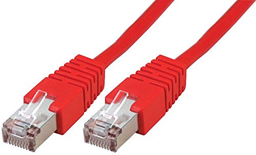 Pro Signal RJ45 auf RJ45 Cat5e S/FTP Ethernet-Patchkabel, 0,2 m, Rot von PROSIGNAL