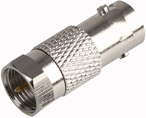 Pro Signal RW1-040 BNC-Buchse auf F-Steckeradapter, vernickelter Messingkörper von PROSIGNAL
