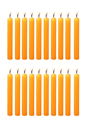 PROSPERRO LUMO by Parkash Candles Chime Candles 20er Set | Ritual Spell Candle | Unparf?miert (Orange), Wachs von PROSPERRO LUMO