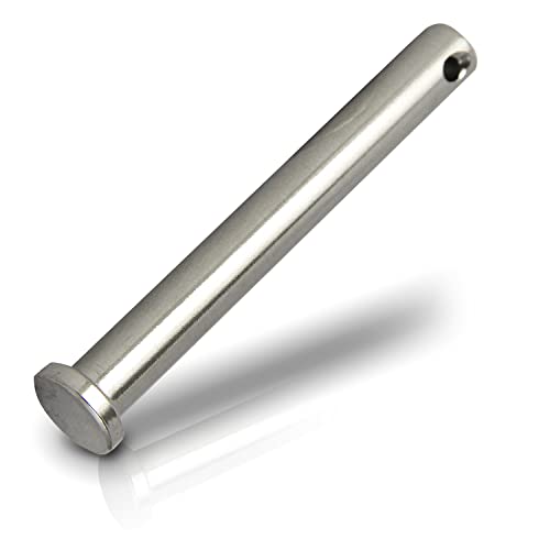 PROTECH 1 Stück Steckbolzen 4x20mm Edelstahl V4A rostfreier A4 Bolzen Splintbolzen Stecksplint Sicherungsbolzen Bolzen mit Kopf und Splintloch von PROTECH
