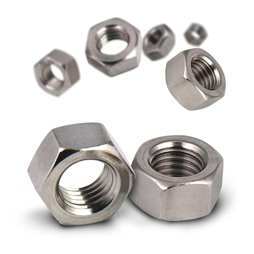 PROTECH 10 Stück Muttern M3 Edelstahl A2 Sechskantmuttern V2A Mutter Sechskant rostfreier Edelstahlmuttern DIN 934 ISO 4032 von PROTECH