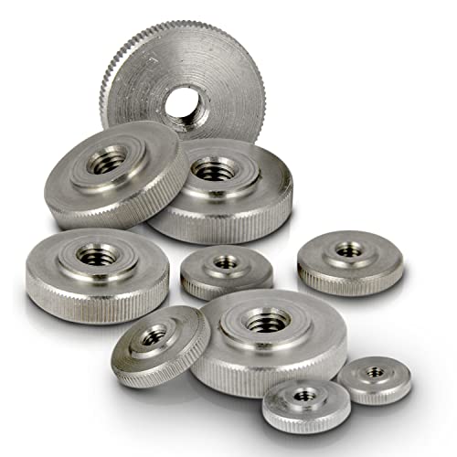 PROTECH 10 Stück Rändelmuttern M5 Edelstahl A1 VA rostfreier niedrige Form Mutter DIN 467 Rändel Muttern Gewinde PROTECH 10 Stück Rändelmuttern M5 Edelstahl A1 VA rostfreier niedrige Form Mutter DIN 467 Rändel Muttern Gewinde von PROTECH