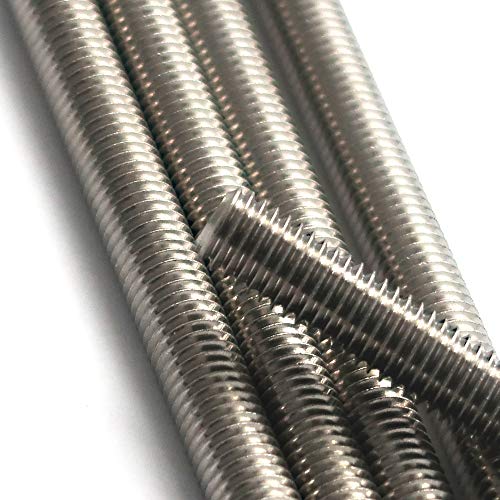 PROTECH 2 Stück Gewindestangen M18 Länge 1 Meter rostfreier Edelstahl A2 V2A DIN 975 / DIN 976 Regelgewinde 1000mm 1m Gewindestab 18mm Durchmesser von PROTECH