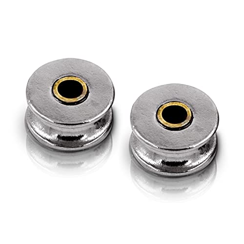 PROTECH 2 Stück Seilrollen 32mm Drahtseil Rolle Stahlseil Blockseilrolle aus Edelstahl Umlenkrolle von PROTECH