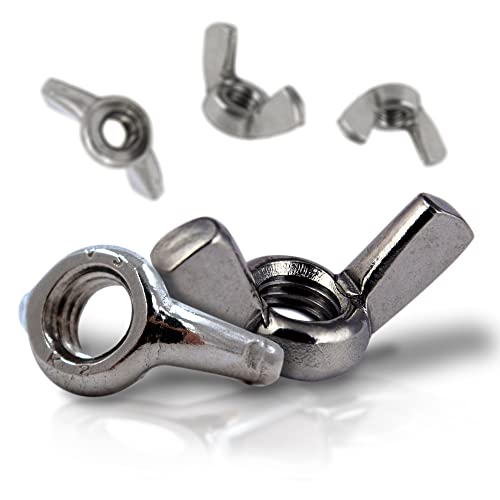 PROTECH 25 Stück Flügelmutter M4 Edelstahl A2 rostfreier V2A Amerikanische Form Wing Nuts Mutter DIN 315 PROTECH 25 Stück Flügelmutter M4 Edelstahl A2 rostfreier V2A Amerikanische Form Wing Nuts Mutter DIN 315 von PROTECH