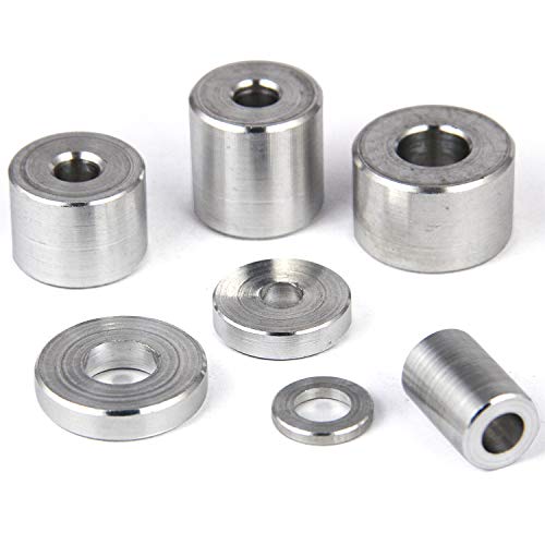 PROTECH 5 Stück Alu Distanzhülsen M12 aus Aluminium 24x12,5x15 Alu Hülsen Abstandshülse Abstandhalter Rohrbuchse Rund Innendurchmesser 12.5mm Länge 15mm von PROTECH