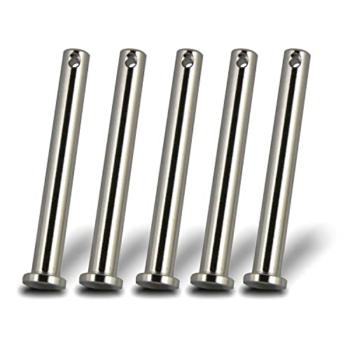 PROTECH 5 Stück Steckbolzen 10x34mm Edelstahl V4A rostfreier A4 Bolzen Splintbolzen Stecksplint Sicherungsbolzen Bolzen mit Kopf und Splintloch PROTECH 5 Stück Steckbolzen 10x34mm Edelstahl V4A rostfreier A4 Bolzen Splintbolzen Stecksplint Sicherungsbolzen Bolzen mit Kopf und Splintloch von PROTECH