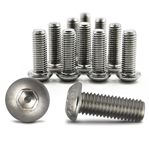 PROTECH 50 Stück Linsenkopfschrauben M12x30 Innensechskant rostfreier Edelstahl A2 Flachkopfschrauben Linsenschrauben ISK ISO7380 PROTECH 50 Stück Linsenkopfschrauben M12x30 Innensechskant rostfreier Edelstahl A2 Flachkopfschrauben Linsenschrauben ISK ISO7380 von PROTECH