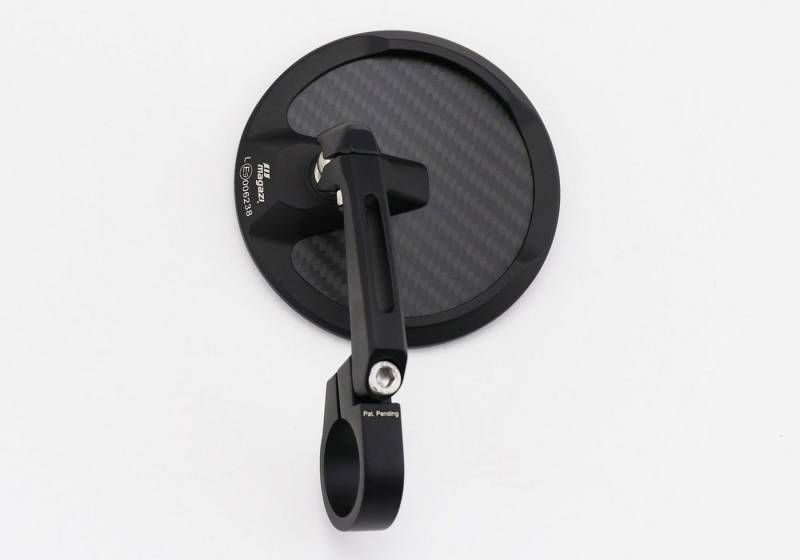 PROTECH Blinker Spiegel MAGAZI XC-100 Aluminium CNC-gefräst/Carbon/Spiegelglas schwar von PROTECH