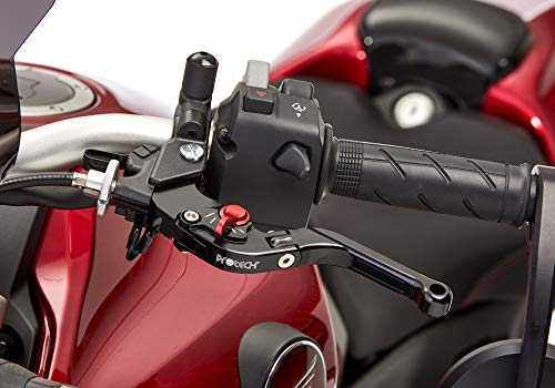 PROTECH Hebel Kupplungshebel Sport 6061-T6-Aluminium schwarz eloxiert/Versteller rot rot/schwarz PROTECH Hebel Kupplungshebel Sport 6061-T6-Aluminium schwarz eloxiert/Versteller rot rot/schwarz von PROTECH
