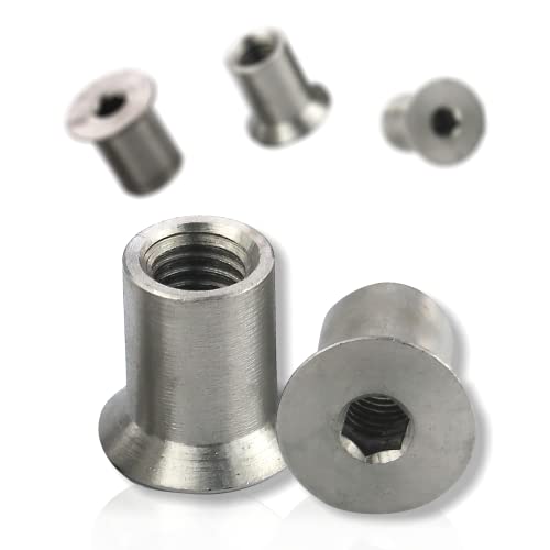 PROTECH Hülsenmutter Senkkopf M8x16-10 Stück- Edelstahl A1 VA Rostfrei Mutter mit Innensechskant Hülsenmuttern PROTECH Hülsenmutter Senkkopf M8x16-10 Stück- Edelstahl A1 VA Rostfrei Mutter mit Innensechskant Hülsenmuttern von PROTECH