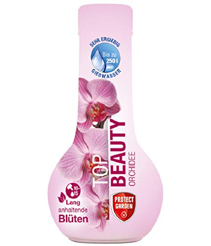 PROTECT GARDEN Top Beauty Orchidee, Orchideendünger, Orchideen-Aufbaukur für alle Orchideen-Arten für langanhaltende Blüten, 175 ml Konzentrat für bis zu 250 Liter Gießwasser von PROTECT GARDEN