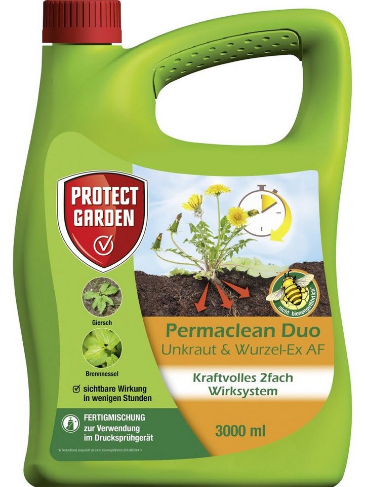 PROTECT Unkrautbekämpfungsmittel Protect Garden Permaclean Duo Unkraut & Wurzel-Ex von PROTECT