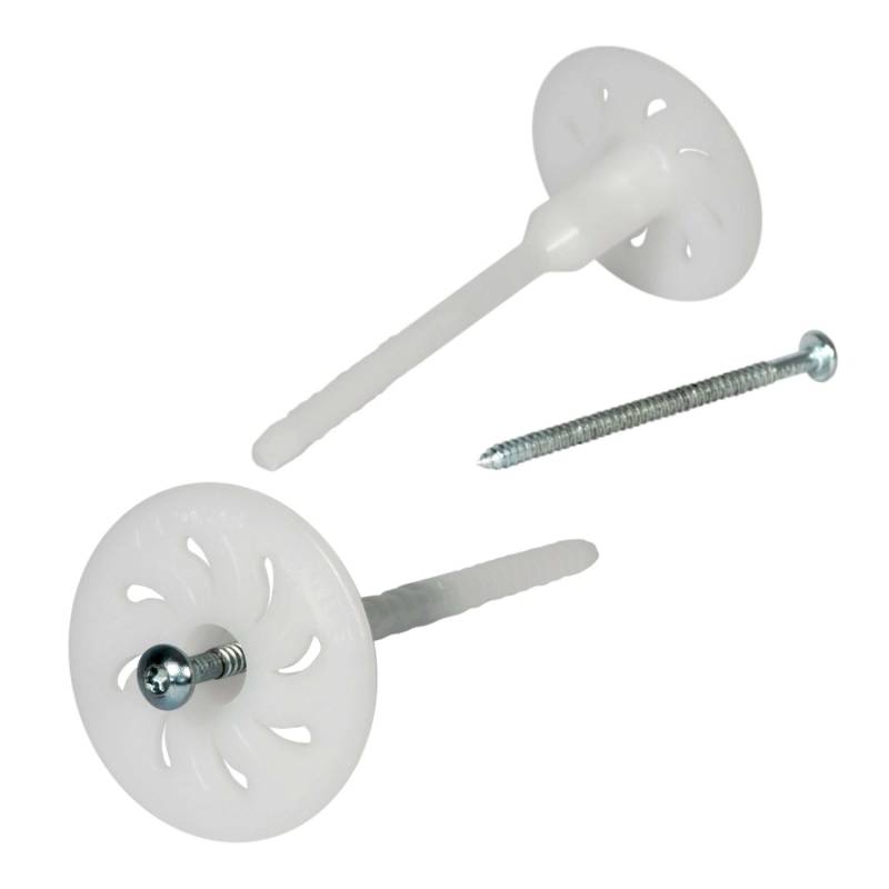 PROTEKTOR 500x Dämmstoff-Schraubdübel Ø8x140mm Vormontierte WDVS Dübel von PROTEKTOR
