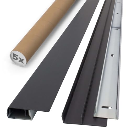 PROTEKTOR 5x Noppenbahn Abschlussprofil 2,5m Außenputz Universal Anthrazit Sockelprofil, Abdeckprofil für Noppenfolie, Grundmauerschutz PROTEKTOR 5x Noppenbahn Abschlussprofil 2,5m Außenputz Universal Anthrazit Sockelprofil, Abdeckprofil für Noppenfolie, Grundmauerschutz von PROTEKTOR
