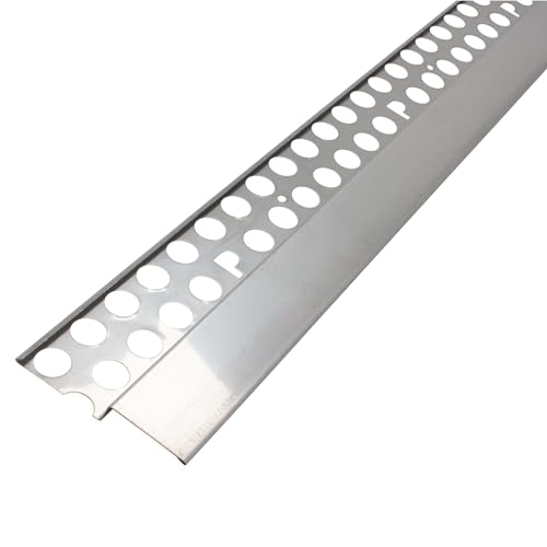 PROTEKTOR Noppenbahn Abschlussprofil Außenputz 250cm Silber Sockelprofil, Abdeckprofil für Noppenfolie, Grundmauerschutz PROTEKTOR Noppenbahn Abschlussprofil Außenputz 250cm Silber Sockelprofil, Abdeckprofil für Noppenfolie, Grundmauerschutz von PROTEKTOR