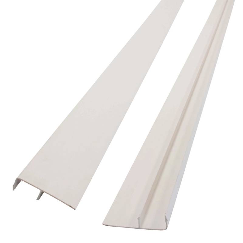 Protektor Abdeckprofil 10x 250cm PVC Weiß Sockelprofil Gebäudesockel von PROTEKTOR