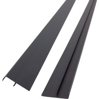 Abdeckprofil Hart-PVC Drainage Sockel 250cm 10 Stück - Anthrazit - Anthrazit - Protektor von PROTEKTOR