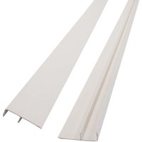 Abdeckprofil Hart-PVC Drainage Sockel 250cm 10 Stück - Weiß - Weiß - Protektor von PROTEKTOR