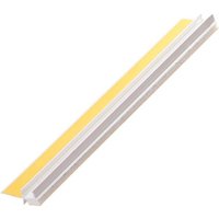 Protektor - Anputzleiste 10mm mit Schutzlippe, Weiß, aus Weich-PVC, fachgerechte Abschlüsse an Fensterleisten und Türen, Innen- & Außen - 260cm, 1 von PROTEKTOR