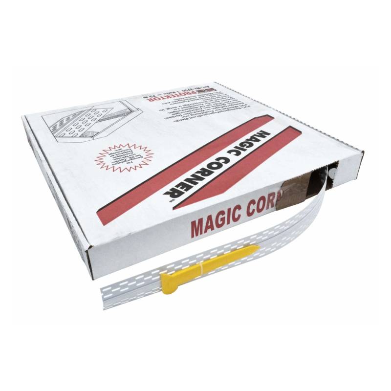 Protektor Bewegungsfugenprofil Magic Corner 25m PVC Weiß Trockenbau von PROTEKTOR