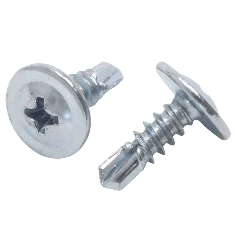 Protektor Blechschraube 1000x 4,2mm x 13mm mit Bohrspitze Stahl Silber von PROTEKTOR
