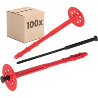 Dämmstoffdübel Optimierte - 100 Stück Ø8x200mm mit Kunststoffnagel für wdvs - Protektor von PROTEKTOR