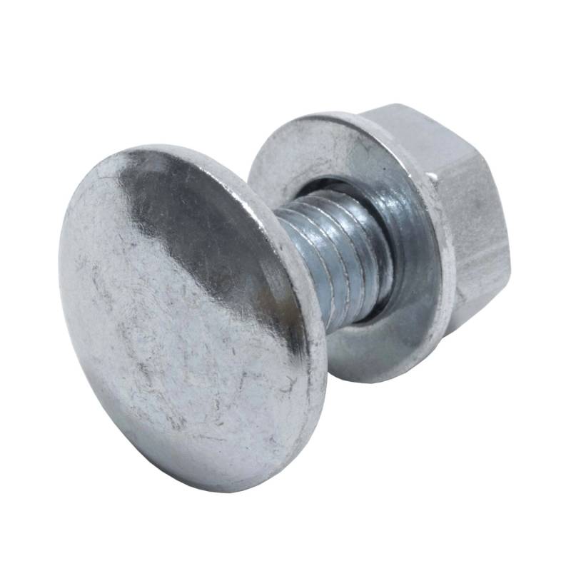 Protektor Flachkopfschraube 100x M8 x 20mm SW13 Stahl Silber von PROTEKTOR