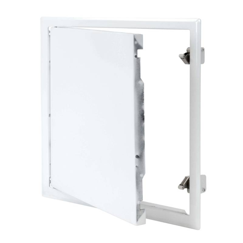 Protektor Revisionsklappe 30cm x 30cm mit Schnappverschluss Stahl Weiß von PROTEKTOR