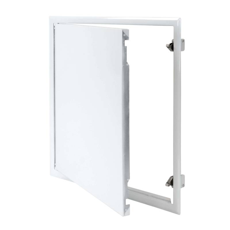 Protektor Revisionsklappe 40cm x 40cm mit Schnappverschluss Stahl Weiß von PROTEKTOR