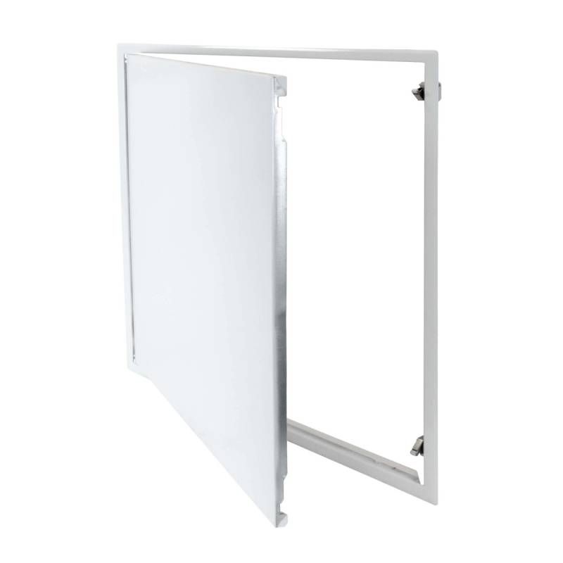 Protektor Revisionsklappe 60cm x 60cm mit Schnappverschluss Stahl Weiß von PROTEKTOR