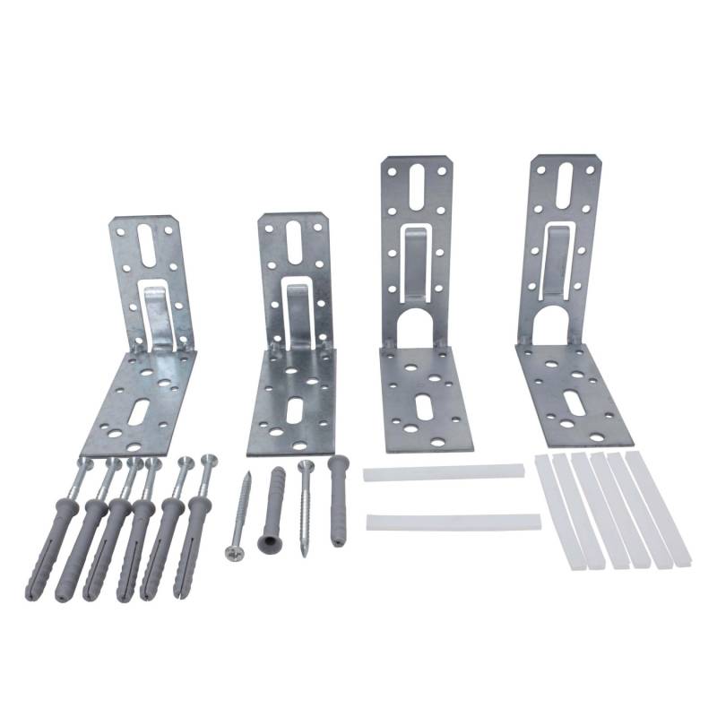Protektor Türpfostensteckwinkelset für Profile UA/CW 50 Silber von PROTEKTOR