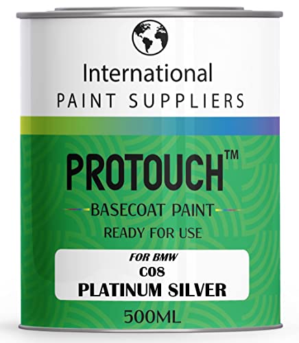 PROTOUCH FÜR BMW C08 PLATINUM SILVER BASLACK RFU NUTZUNG SCHLÄSSE AUTOLACK 500ML BURK von PROTOUCH