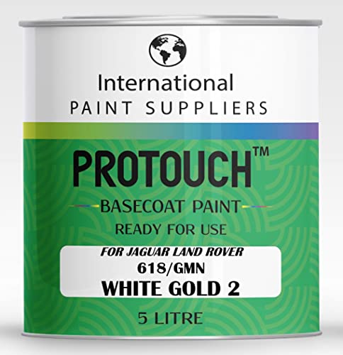 PROTOUCH FÜR JAGUAR LAND ROVER 618/GMN WHITE GOLD 2 BASECOAT RFU NUTZUNG VERTUNTEN BILLACK 5L BURK von PROTOUCH