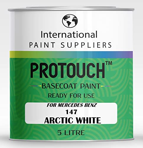 PROTOUCH FÜR MERCEDES BENZ 147 ARCTIC WHITE BASECOAT RFU NUTZUNG VERZUNTEN BILLACK 5L BURK von PROTOUCH