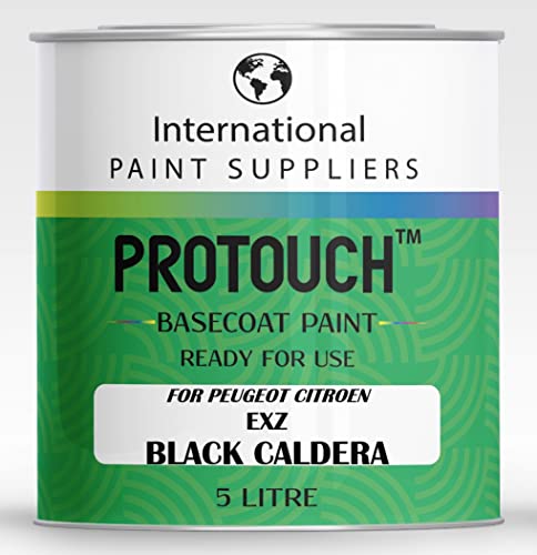 PROTOUCH FÜR PEUGEOT CITROEN EXZ SCHWARZ CALDEREN BASECOAT RFU NUTZUNG VERZUNTEN BILLACK 5L BURK von PROTOUCH
